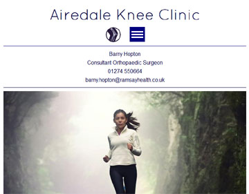 Airedale Knee Clinic site
