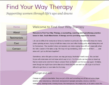Find Your Way Therapy website